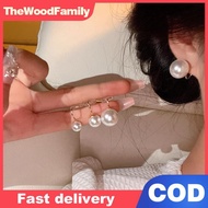 TheWoodFamily Pearl Ear Clip Fashion Without Ear Hole Earings Simple Ear Cuff Fake Piercing Fashion 