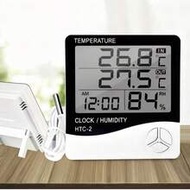 LCD Digital Thermometer Hygrometer HTC-2, Indoor Outdoor Temperature Humidity Meter Weather Station 