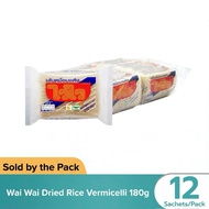 Wai Wai Halal Bihun Dehydrated Rice Vermicelli 180g Pack of 12 Packet Made In Thailand