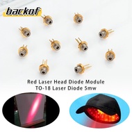 BACKOF 1/2/5/10pcs Red Laser Head 5mw High Power 5MW TO-18 Laser Diode