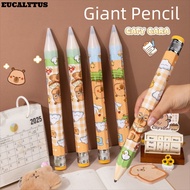 EUCALYTUSS Giant Pencil, 33.5cm Capibara/Puppy Giant Wooden Pencil, Creative With Eraser Oversized P