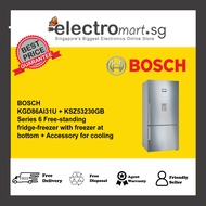 BOSCH KGD86AI31U + KSZ53230GB plug Series 6 Free-standing fridge-freezer with freezer at bottom Acce