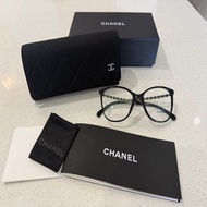 ❤️全新全配❤️Chanel雙C鏈腳平光眼鏡