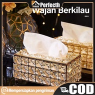 Tissue Box | Gold tissue holder | Elegant Glass Tissue Holder | Crystal Tissue Box | Gold Tissue Hol