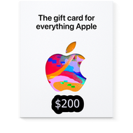 iTunes Gift Card AppleGiftCard US App Store Gift Card 200 usd ใช้ได้เฉพาะไอดี US เท่านั้น