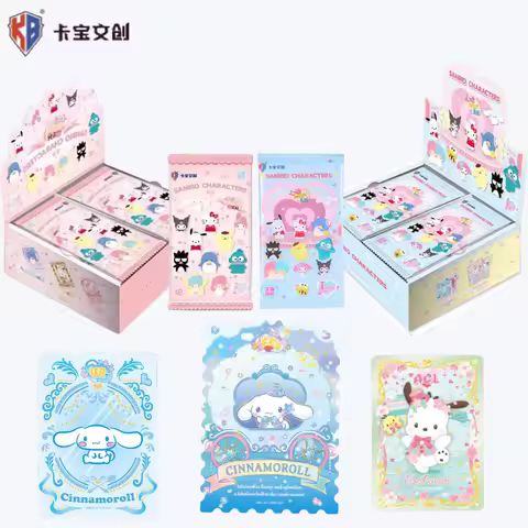 Hot Sell Original Box Card Sanrio Popular Cartoon Anime Characters Cute Kuromi Kitty Melody Collecti
