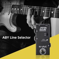 M -Vave Aby Line Selector Switch Mini Guitar Effect Pedal - True Bypass เหมาะสำหรับนักกีต้าร์และผู้เ