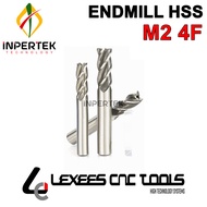 Endmill 3 4F LEXEES End Mill 3 mm HSS M2 Pahat Pisau Cutter Milling 3mm