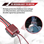 1060 60A Waterproof Brushed ESC Speed Controller Forward Brake and Reverse Brake for 1/10 RC Crawler