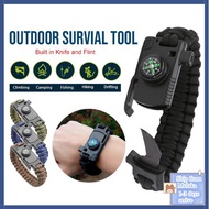 Outdoor Escape Bracelet 5 in 1 Multifunction Survival Escape Bracelet Military Emergency Rescue Camp