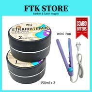 K9 Krim Pelurus Rambut Set Hair Straightener Cream 1&2 150ml