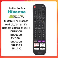ORIGINAL HISENSE ANDROID SMART TV REMOTE CONTROL EN2N30H SUITABLE FOR 43E6G 50E6G 55E6G 65E6G32A4000