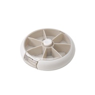 Japan 3COINS Round Rotating Pill Box