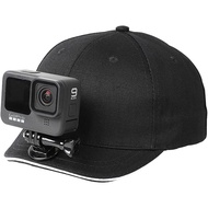 กล้องแอคชั่นเบสบอลอุปกรณ์ยึดหมวกสายรัดศีรษะแบบปรับได้สำหรับ Gopro Hero 10/9/8/7/6/5 DJI OSMO Action Insta360 One R