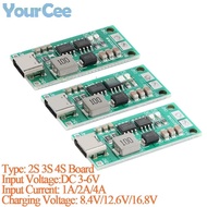 5pcs/1pc 2S 3S 4S Cells LiPo Polymer Li-Ion Charger Board Module 1Mhz 8.4V 12.6V 16.8V Step-Up Boost