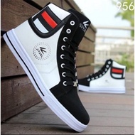 Mens Round Toe High Top Sneakers Casual Lace Up Skateboard Shoes Newest Style Men's Fashion Casual Flat Shoes Size 38-48