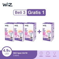 WiZ Paket Lampu Sorot Smart LED Spotlight GU10 RGB Beli 3 Gratis 1 - Lampu Sorot
