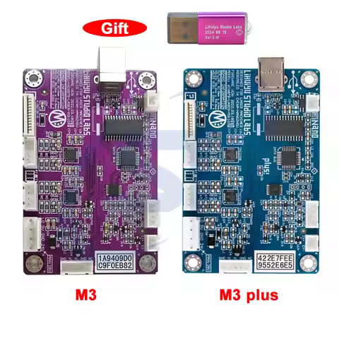 LIHUIYU M3 M2 Nano M3 Plus +Dongle C Laser Controller Mother Main Board CorelDRW Software Key Engrav