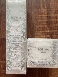 SOFINA 蘇菲娜 jenne 透美顏飽水控油雙效化妝水/乳液(即期）