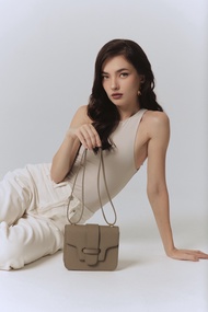 XOTIQUE Camilla Leather Taupe Bag