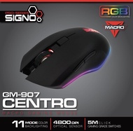 เมาส์เกมมิ่ง SIGNO GM-907 CENTRO Mouse Gaming Macro LED ★★ประกันศูนย์ 1 ปี★★ (ส่งไว)