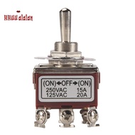 AC 250V/15A 125V/20A ON/OFF/ON 3 Position DPDT Momentary Toggle Switch