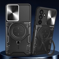 Sumsung M55 M 55 nam châm gắn ô tô đế dạng nhẫn cho Samsung Galaxy M55 5g trường hợp kiểu áo giáp ch