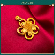 ASIX GOLDสร้อยคอทองคำ 24K จี้ ไม่ดำ ไม่ลอก จี้นกยูง จี้ดอกไม้ จี้ลูกคิด จี้ลูกปัดโชคดี หลากหลายสไตล์ แฟชั่นล่าสุด