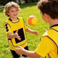 Children Sticky Tail Vest With Balls Game Parent Child Outdoor Play Sports Toy H5q8