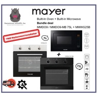 Mayer MMDO8R / MMDO9/ MMDO9-MB 75L Built-In Oven + MMWG25B 25L Built-in Microwave Bundle deal (INCLUDE INSTALLATION)