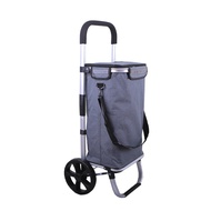 Foldable Shopping Dolly Trolley Cart with Wheels Heavy Duty Grocery Trollies with Bags