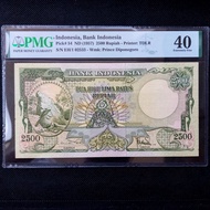 Uang Kuno 2500 Rupiah Seri Hewan Komodo tahun 1957 PMG 40 XF - EH02533
