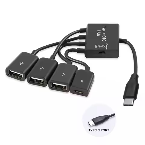 Micro usb hub OTG data cable charging USB adapter mouse keyboard extension cable OTG cable suitable 