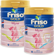 Combo 2 lon Sữa bầu Friso Mum Gold 900g hương cam