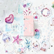 Set of 45 Christmas stickers to decorate books and planners