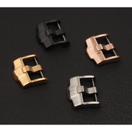 Stainless Steel Buckle Alternative Aibi AP Leather Strap Pin Buckle Tape 18/20/24mm Silver Black Rose Gold