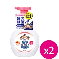 日本獅王趣淨洗手慕斯250ml-清新果香*2瓶