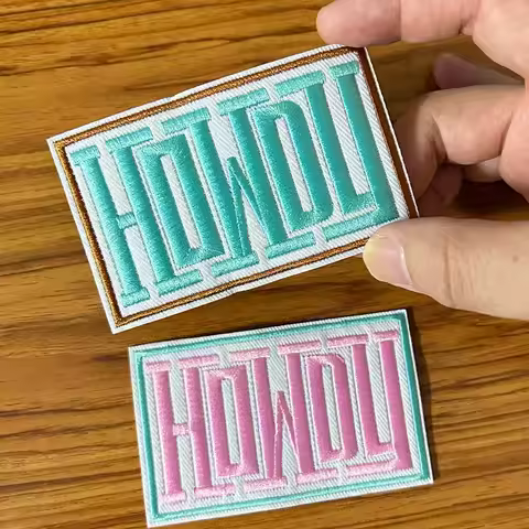 Hats Badge MAMA DARLIN HOWDY Embroidered Patches Clothing Accessories