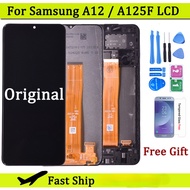 6.5" Original LCD for Samsung Galaxy A12 A125 LCD with Frame Touch Screen Digitizer LCD for Samsung  SM-A125F A125F/DS Display