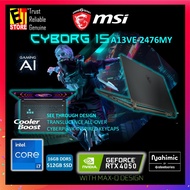 MSI LAPTOP CYBORG 15 GAMING A13VE-2476MY (i7-13620H/16GB /512GB/15.6 FHD 144HZ/RTX5060 8GB/W11/Bag/2