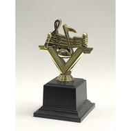 Trophy - MF Music Trophy Gold/Silver/Bronze for Event Souvenir, Gift Award, Competition Trophy