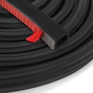Jucoan 19.6 Ft D Shape Rubber Car Door Weather Stripping, 0.75 Inch Wide x 1 Inch Height Self-Adhesi
