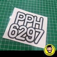 Sticker Cutting Plates Depan Motor (Number Saiz Blh Adjust) Fast Delivery