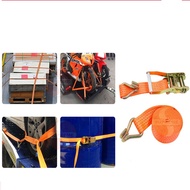 Ratchet Tie Down Belt Canvas Tali Pinggang Pengikat Barang Lori Trailer  2"X9M/1"X5M