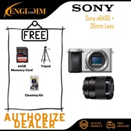 (READY STOCK) Sony Alpha a6400 Mirrorless Digital Camera with FE 35mm f/1.8 Lens (SONY MALAYSIA 2 YE