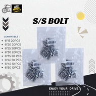 STAINLESS BOLT 6*15/6*20/6*25/6*30/6*35/6*40/6*45/6*50