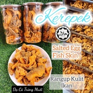 🚚 Ship out 🔥Fish Skin Shaking Caviar.(Halal) (pedas) Bottol 200gr Salted Egg Snacks 鱼皮 .
