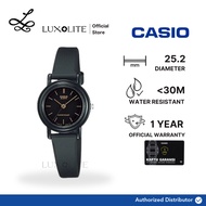 [Luxolite] CASIO Jam Tangan Wanita LQ-139AMV-1ELDF/LQ-139AMV-1E Analog Black Dial Black Resin Strap