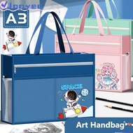 JONY1EC A3 Tutorial Bag, Canvas A3 Canvas Art Bag, Durable Plus Size Large Capacity Waterproof File 