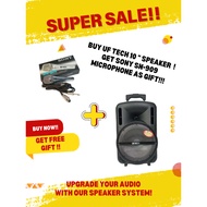 Portable UF TECH 10" Speaker System UF TECH PA System Portable Speaker Wireless speaker